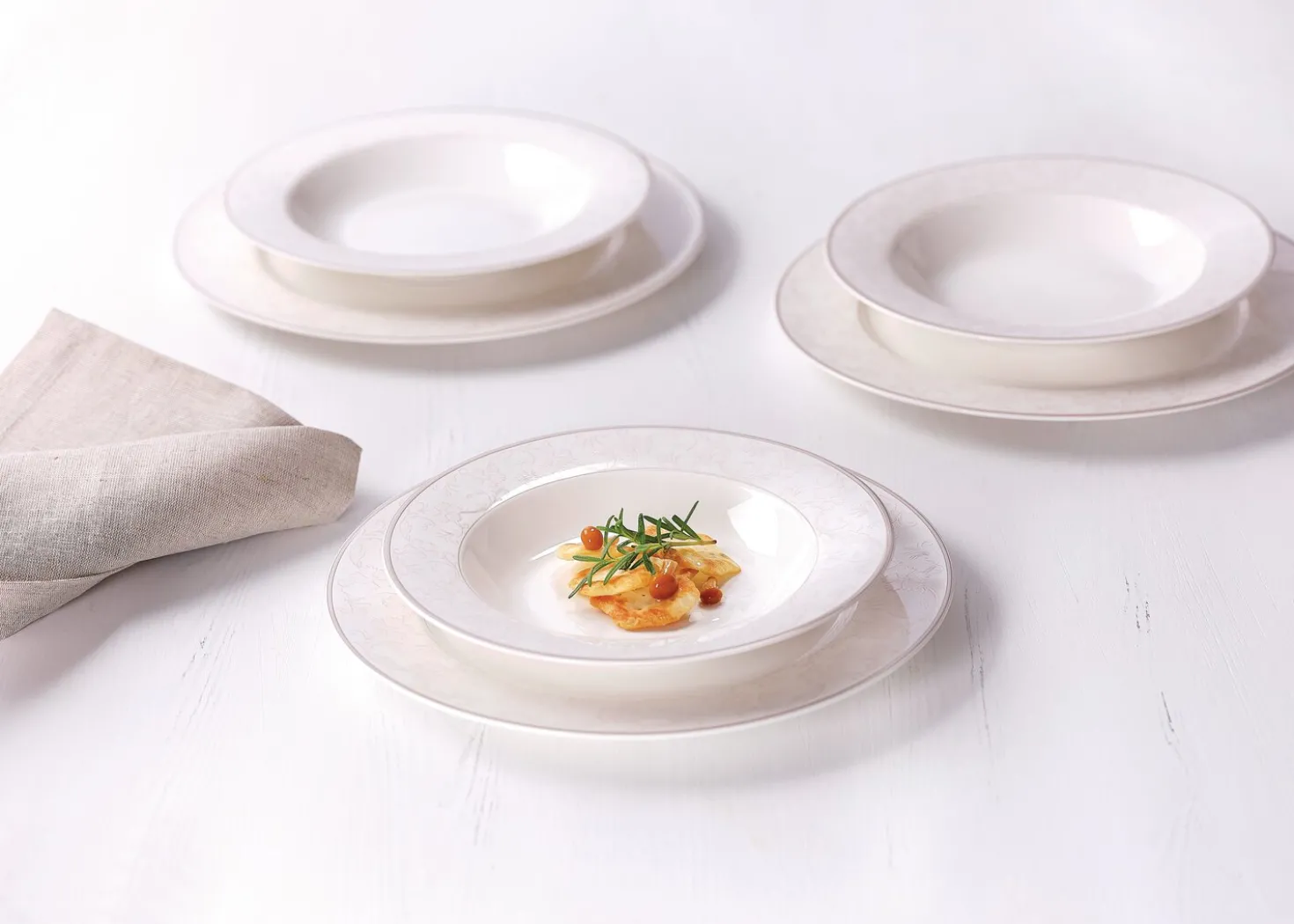 Tafelservice Isabella | 12-teilig | beige