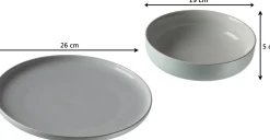 Tafelservice Jasper | 8-teilig | mint
