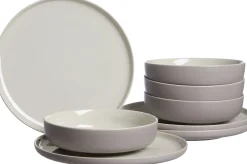 Tafelservice Jasper | 8-teilig | taupe