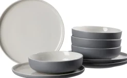 Tafelservice Jasper | 8-teilig | grau