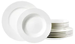 Tafelservice Saphir | 12-teilig | weiss