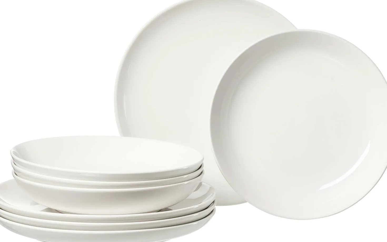 Tafelservice Volos | 8-teilig | weiss