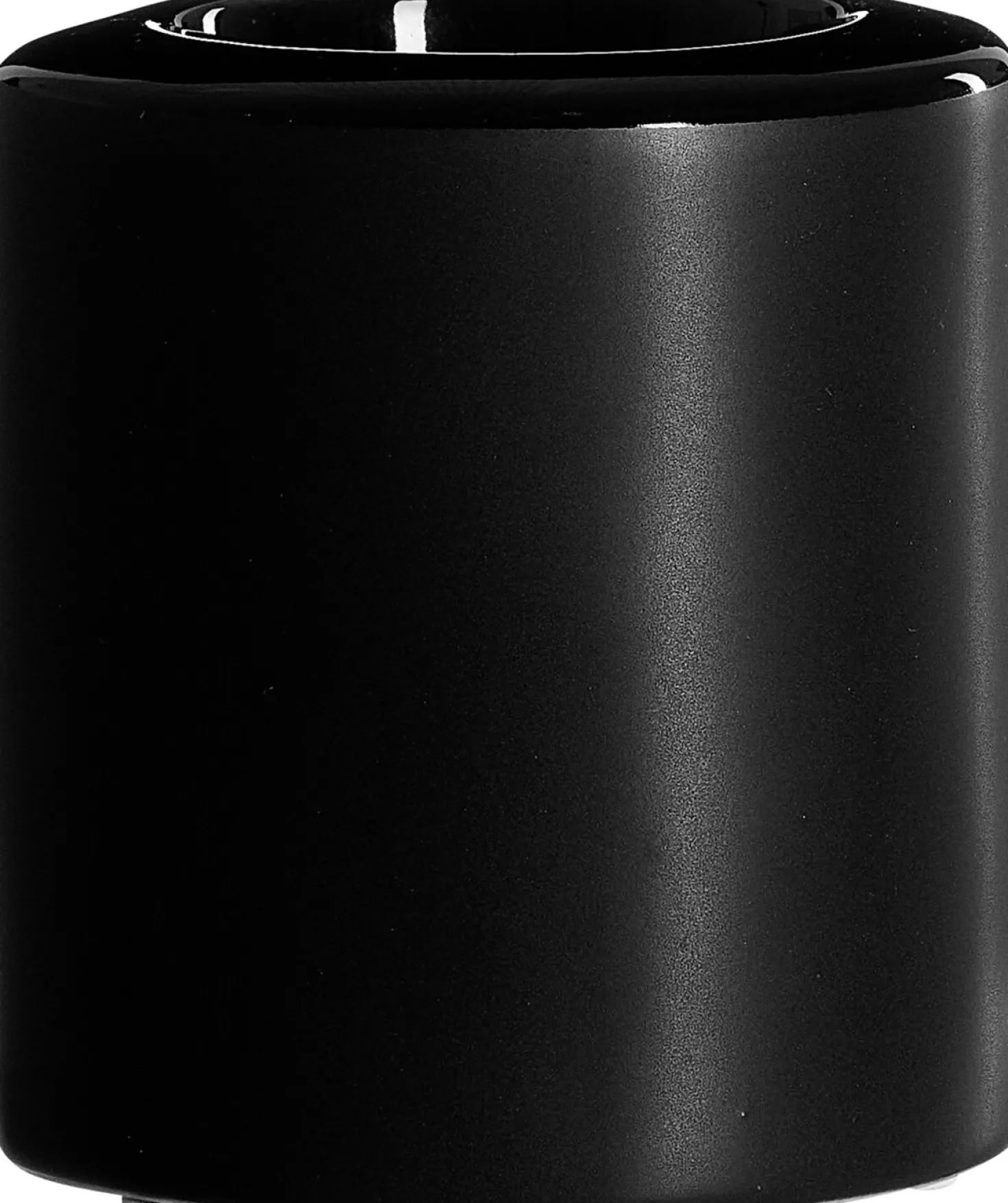 Teelichthalter Onyx | 8 x 8 x 9 cm | schwarz | zylindrisch