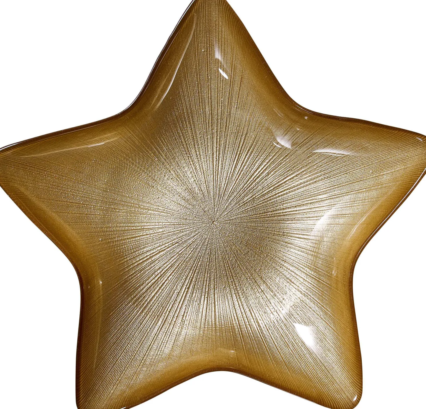 Teller Starlight | 29 cm | gold | sternenförmig
