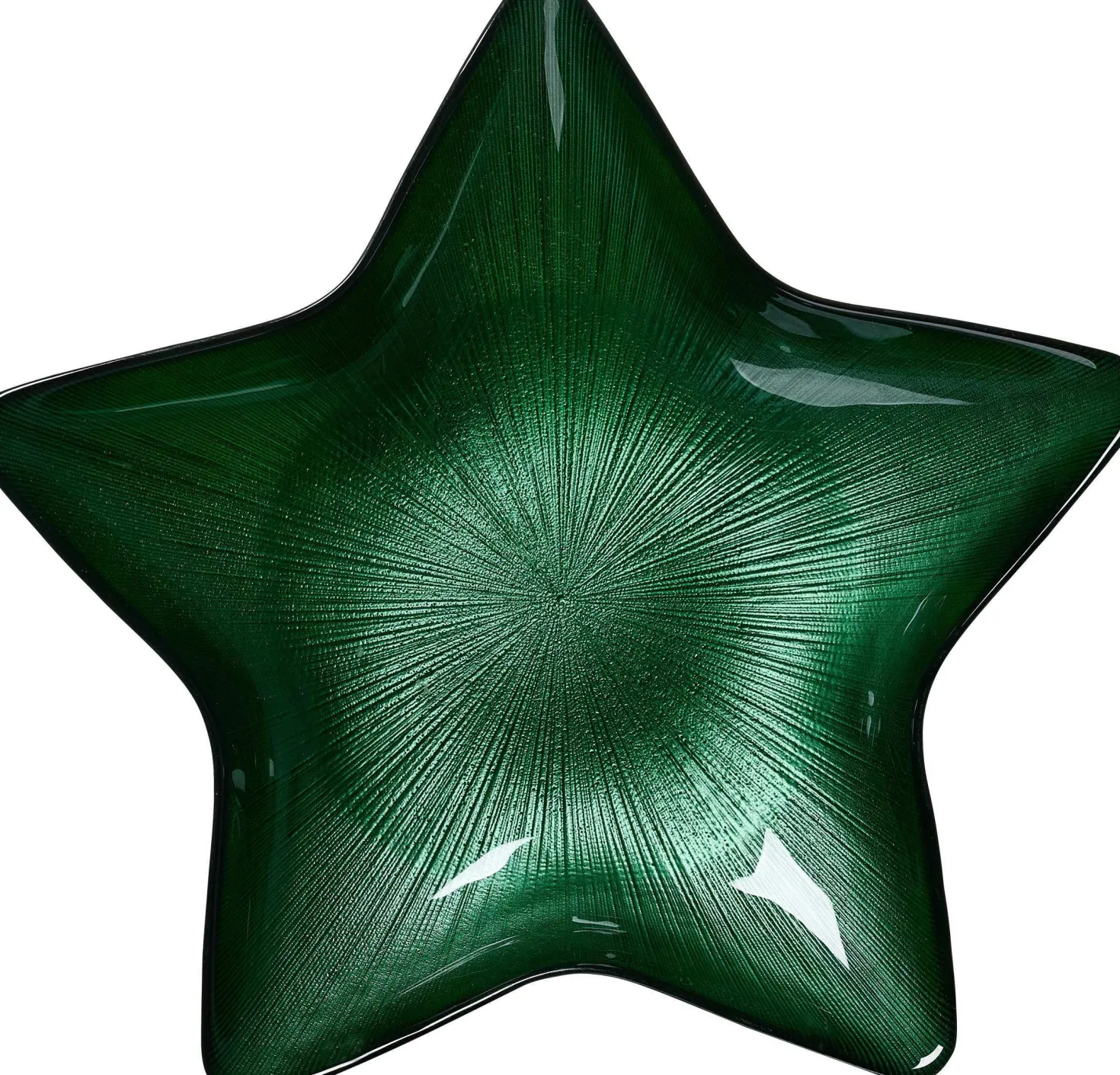 Teller Starlight | 29 cm | grün | sternenförmig