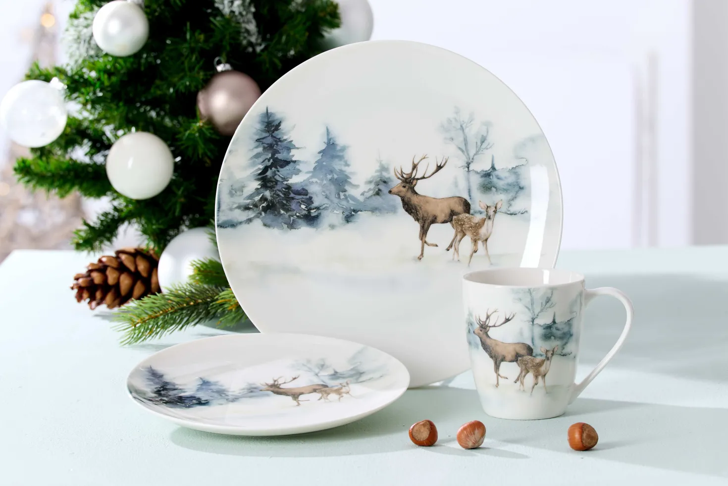 Teller Winterland | 27 cm | grün