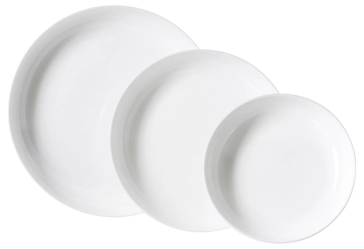 Teller-Set Friends Time | 3-teilig | weiss