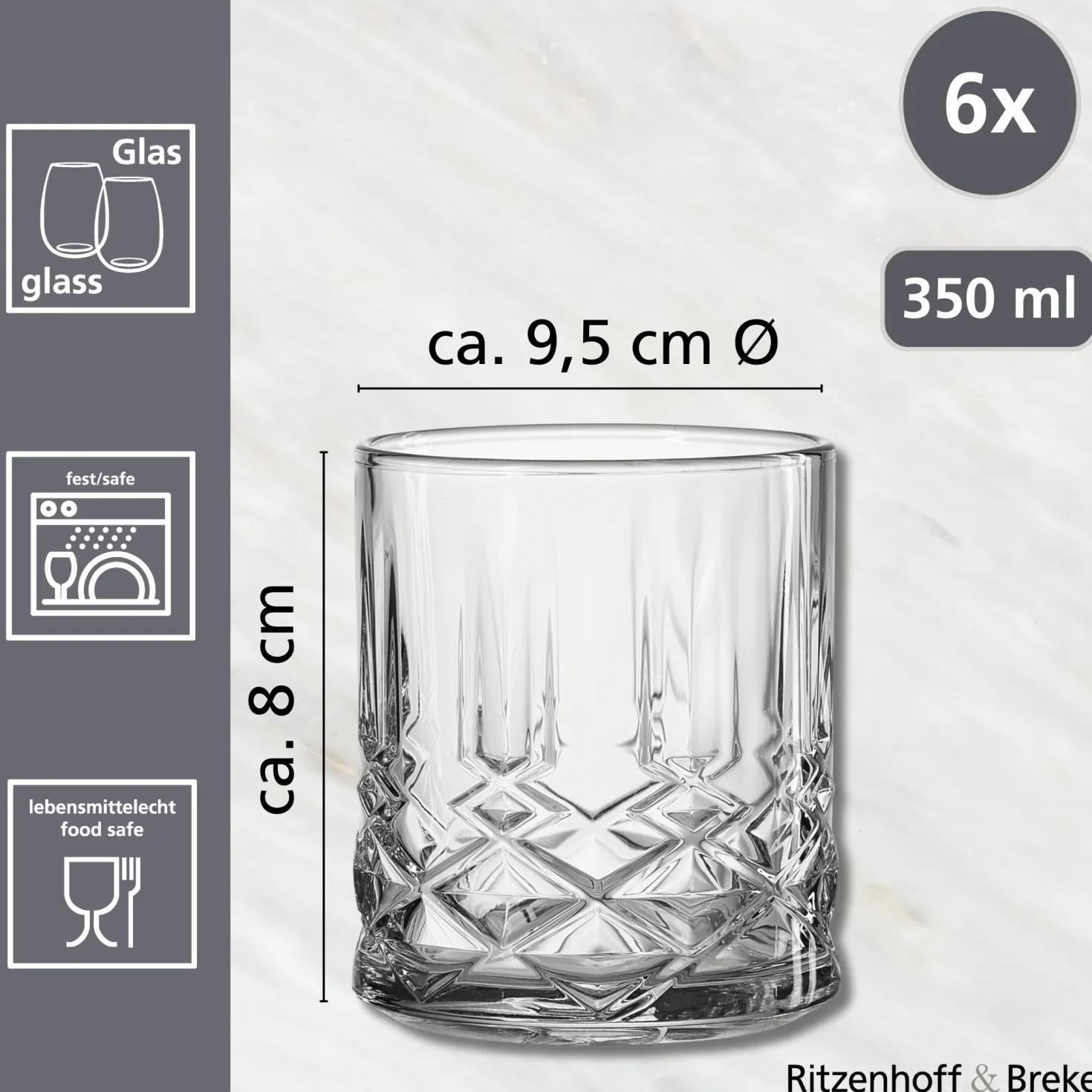 Trinkglas Capri | 350 ml