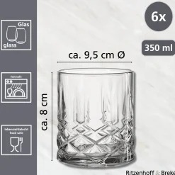 Trinkgläser-Set Capri | 6-teilig | 350 ml