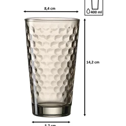 Trinkgläser-Set Favo | 6-teilig | smoke | 350 ml