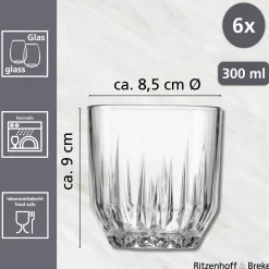 Trinkgläser-Set Palace | 6-teilig | 300 ml