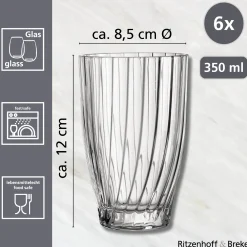 Trinkgläser-Set Samba| 6-teilig | 350 ml