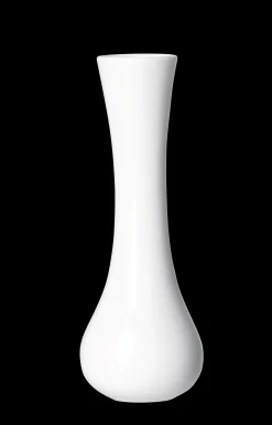 Vase Anna | 6 x 6 x 15 cm | weiss | bauchig