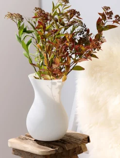 Vase Annalena | 12 x 12 x 18 cm | matt weiss