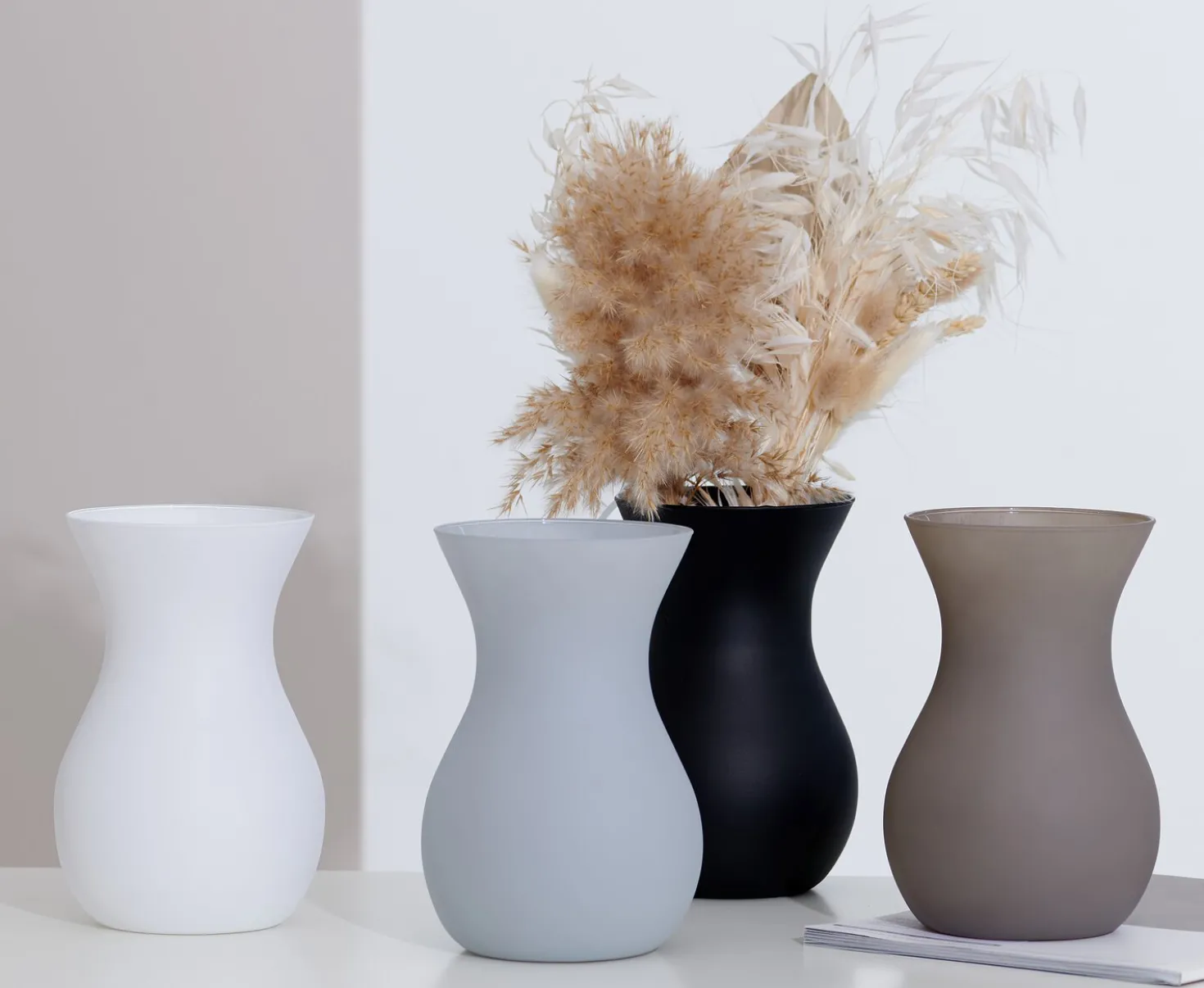 Vase Annalena | 12 x 12 x 18 cm | matt grau