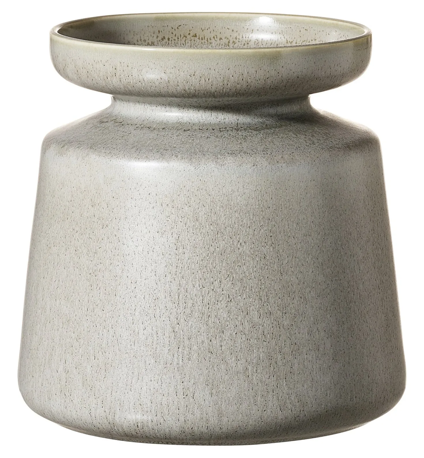 Vase Imperia | 18 x 18 x 18 cm | grau | bauchig