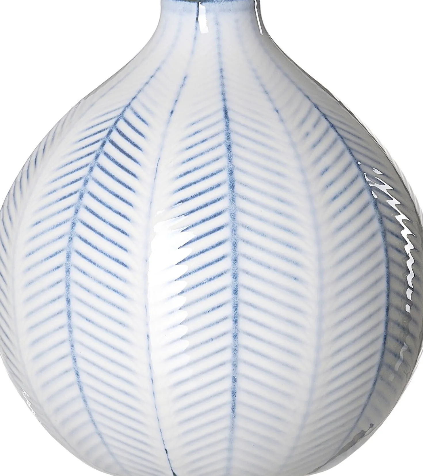 Vase Reef | 19 x 19 x 20 cm | blau | kugelförmig