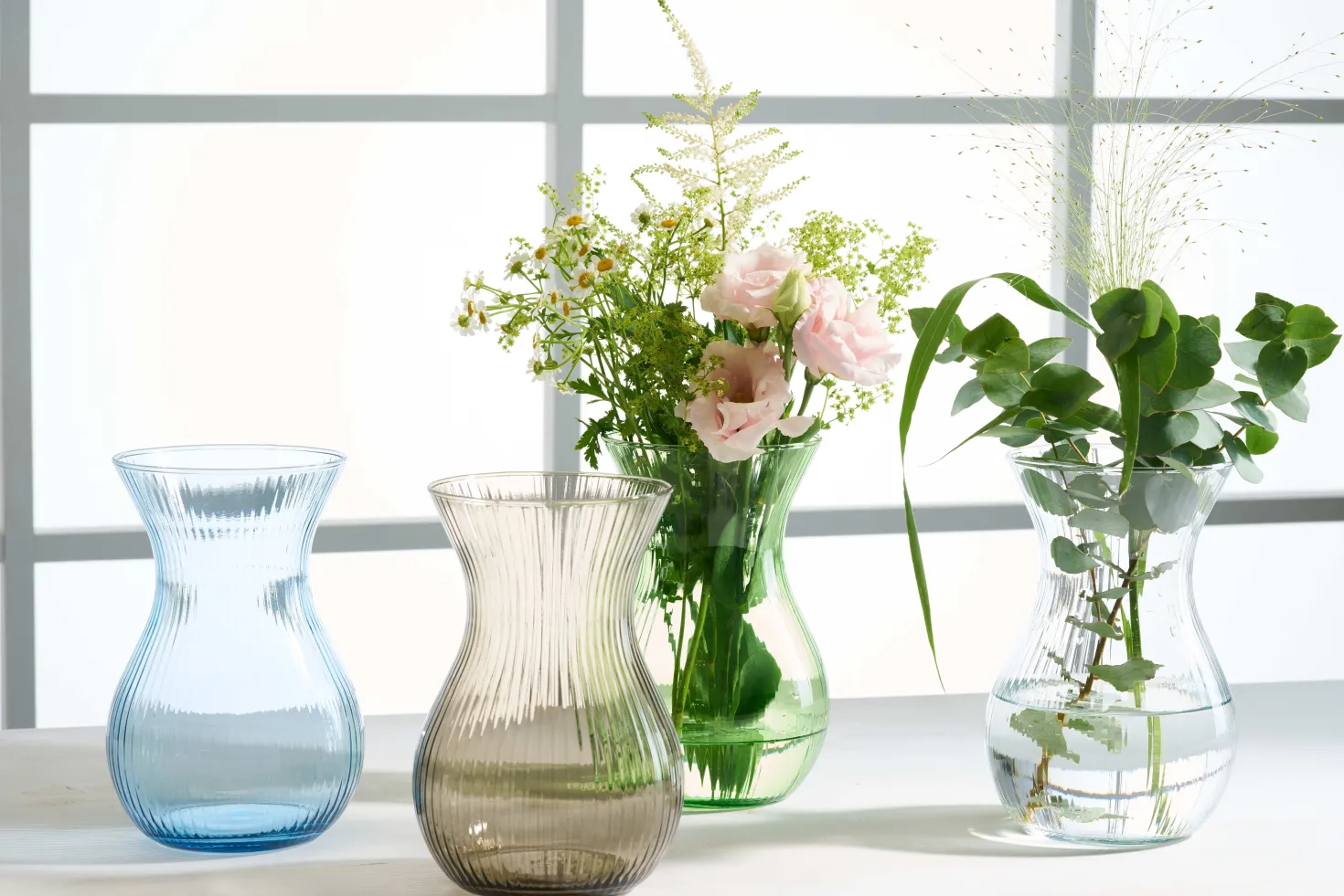 Vase Rosalie | 11 x 11 x 18 cm | blau