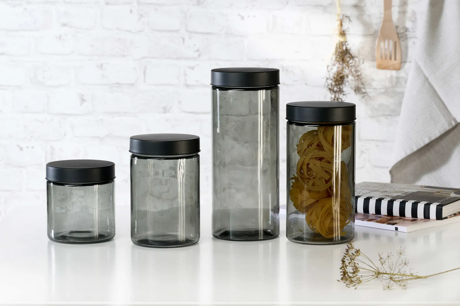 Vorratsglas Lumos | 1,2 Liter | grau