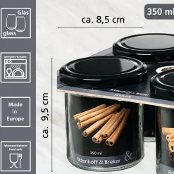 Vorratsgläser-Set Mara | 4-teilig | 350 ml
